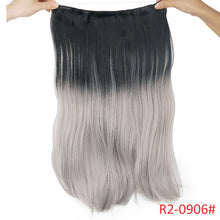 Load image into Gallery viewer, AISI BEAUTY No Clips in  One Piece Synthetic Hair Extensions Long Fish Line Straight Hair Extensions Secret Invisible Hairpieces