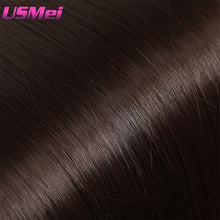 Load image into Gallery viewer, USMEI 5 clips/piece Natural Silky straight Hair Extention 24&quot;inches 120g Clip in women pieces Long Fake synthetic Hair