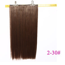 Load image into Gallery viewer, USMEI 5 clips/piece Natural Silky straight Hair Extention 24&quot;inches 120g Clip in women pieces Long Fake synthetic Hair