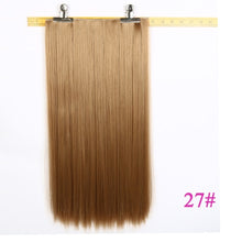 Load image into Gallery viewer, USMEI 5 clips/piece Natural Silky straight Hair Extention 24&quot;inches 120g Clip in women pieces Long Fake synthetic Hair