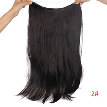 Load image into Gallery viewer, AISI BEAUTY No Clips in  One Piece Synthetic Hair Extensions Long Fish Line Straight Hair Extensions Secret Invisible Hairpieces