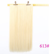 Load image into Gallery viewer, USMEI 5 clips/piece Natural Silky straight Hair Extention 24&quot;inches 120g Clip in women pieces Long Fake synthetic Hair