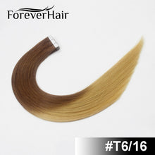 Load image into Gallery viewer, FOREVER HAIR 2.0g/pc 18&quot; Remy Tape In Human Hair Extension Full Cuticle Seamless Straight Skin Weft Hair Salon Style 20pcs/pac