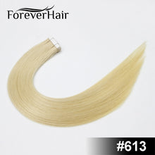 Load image into Gallery viewer, FOREVER HAIR 2.0g/pc 18&quot; Remy Tape In Human Hair Extension Full Cuticle Seamless Straight Skin Weft Hair Salon Style 20pcs/pac