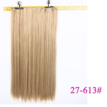 Load image into Gallery viewer, USMEI 5 clips/piece Natural Silky straight Hair Extention 24&quot;inches 120g Clip in women pieces Long Fake synthetic Hair