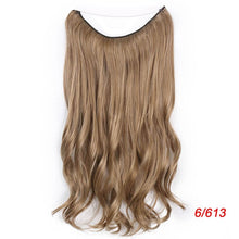 Load image into Gallery viewer, AISI BEAUTY No Clips in  One Piece Synthetic Hair Extensions Long Fish Line Straight Hair Extensions Secret Invisible Hairpieces