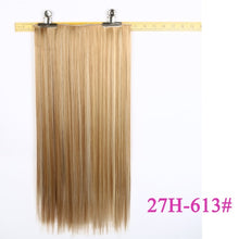 Load image into Gallery viewer, USMEI 5 clips/piece Natural Silky straight Hair Extention 24&quot;inches 120g Clip in women pieces Long Fake synthetic Hair