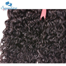 Load image into Gallery viewer, Sapphire Hair Products Malaysian Water Wave Hair With Closure Remy Human Hair Weave 3 Bundles Human Hair With Lace Frontal Deals